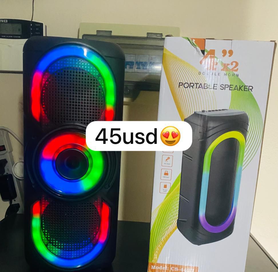 Double Horn Portable Speaker