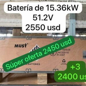 Batería Must 15.36Kw 51.2v
