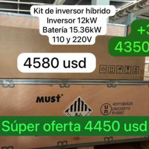 Kit Inversor MUST 12kW + Batería MUST 15.36kWh