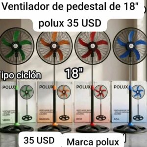 Ventilador de Pedestal 18" Polux