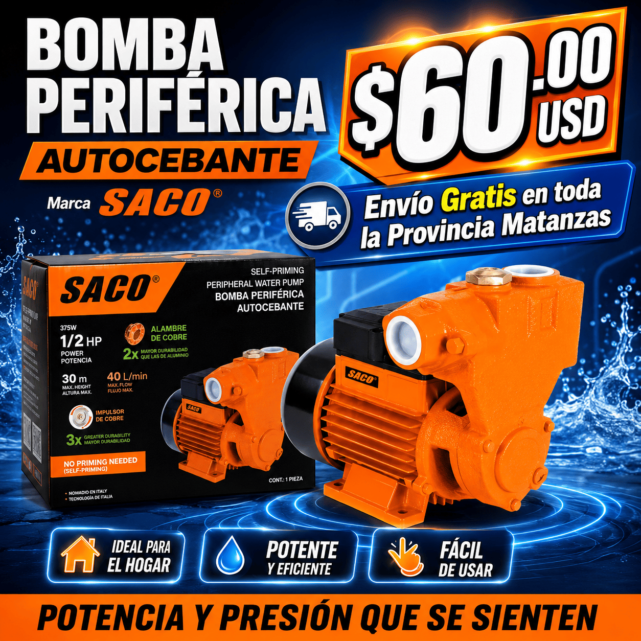 Bomba Periférica Autocebante SACO