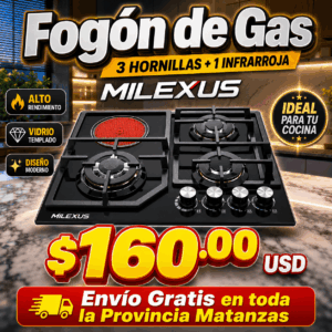 Fogón Milexus ML-TG-E4Q