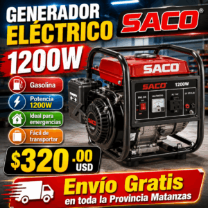Generador Eléctrico 1200W