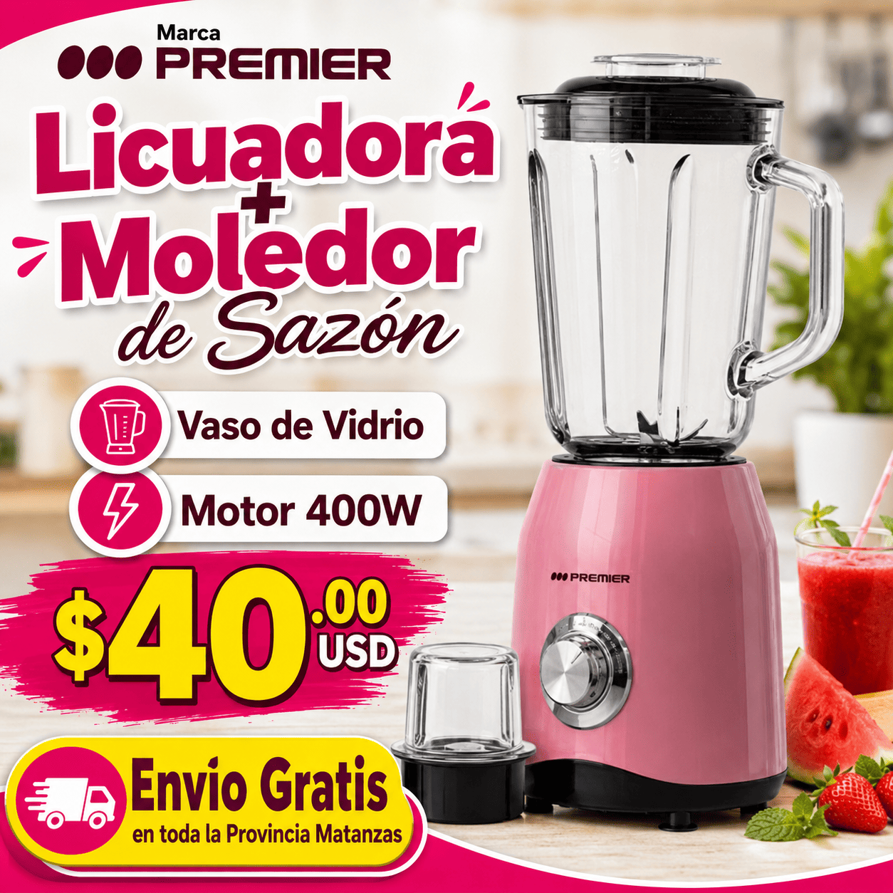 Licuadora + Moledor de Sazón Premier - Imagen 2