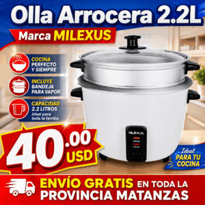 Olla Arrocera con Vaporera 2.2L