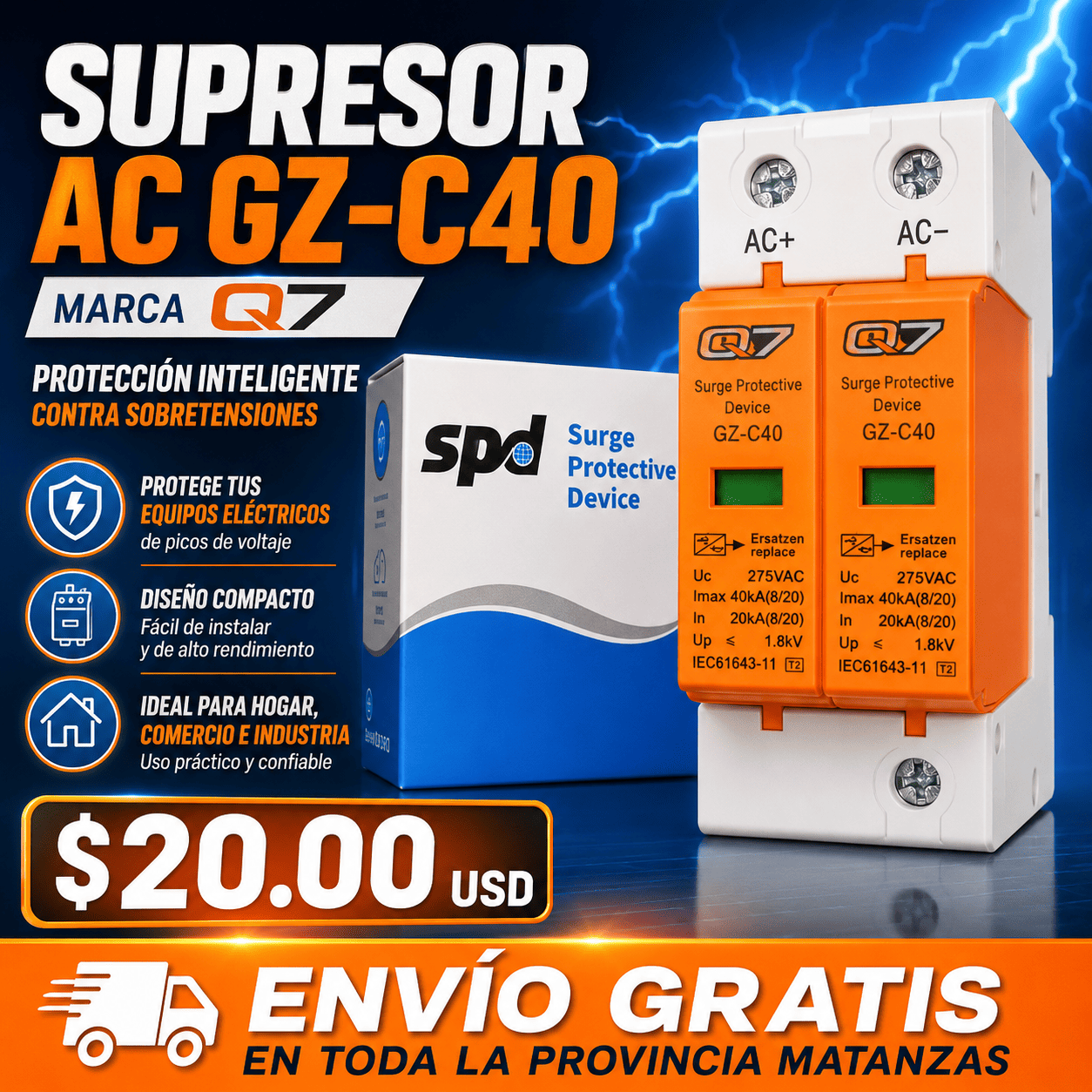 Supresor AC GZ-C40