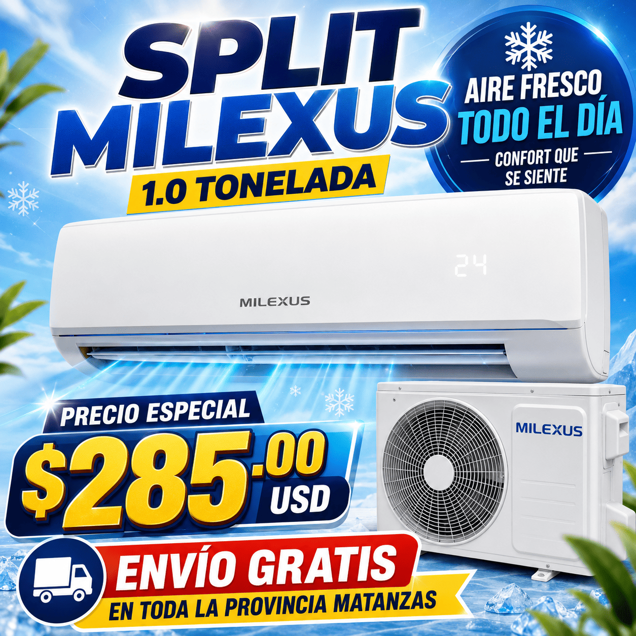 Split Milexus de 1 Tonelada