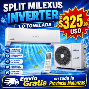 Split Milexus Inverter de 1 Tonelada